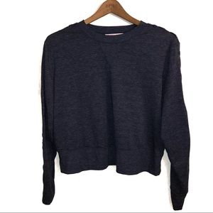 Victorias Secret Cropped Sweatshirt Blue